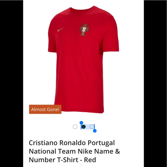 🆕⚽️NIKE RONALDO NAME & NUMBER TEE⚽️🆕 - Picture 2 of 16